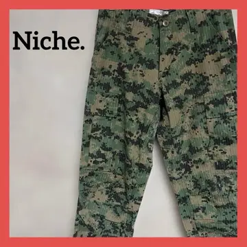 니치 디지털 카모 카고 팬츠 38 밀리터리