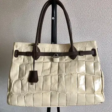 Brera milano 크로커다일 무늬 엠보싱 토트백