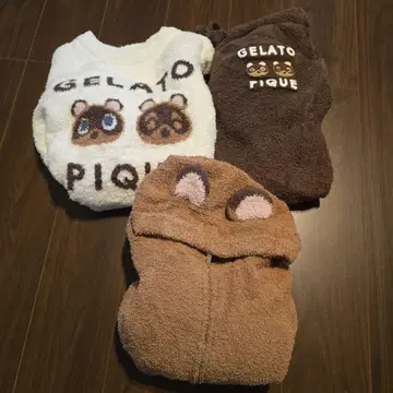 GELATO PIQUE 동물의 숲 룸웨어 3종 세트