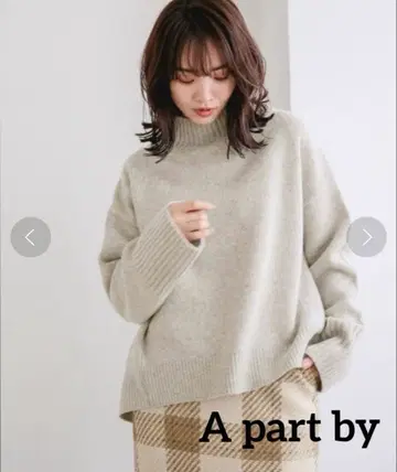 새상품급 A part by 5GW 오프 터틀 하이넥 니트 그레이