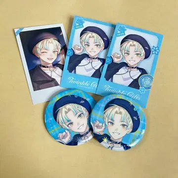 니지산지 Twinkle Gifts 히바치 마나 폴라로이드풍 카드 캔뱃지