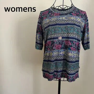 [ 여성용 ] 올 패턴 반팔 상의/T셔츠/아시아/아라비안/화려한/컬러풀