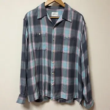 CAMPHOR WOOD 긴팔 셔츠 그레이 계열 체크