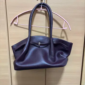 버건디 토트백 약 30cm