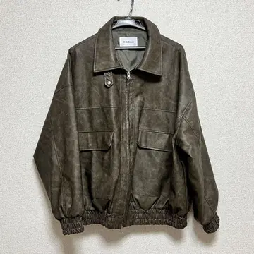 컨디션 최상 nemne넨네 브라운 가죽 자켓 사이즈 M 여성용