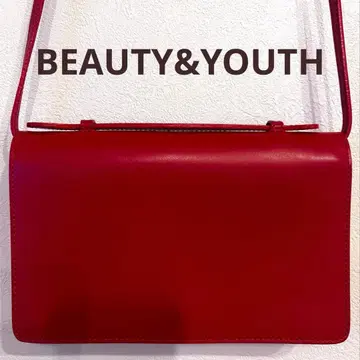 [ BEAUTY&YOUTH ] 로라 디 마지오 빨간색 숄더백