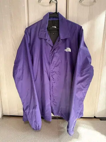 THE NORTH FACE XL 보라색 나일론 자켓