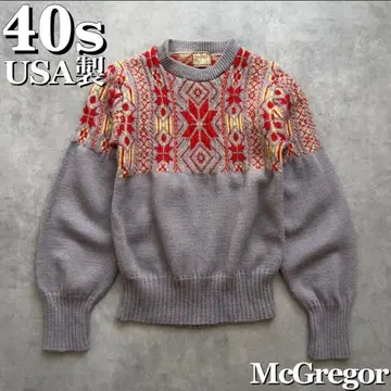 1940s 맥그리거 페어아일 스웨터