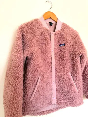 Patagonia 플리스 자켓 키즈 XL (성인 S~M) 핑크