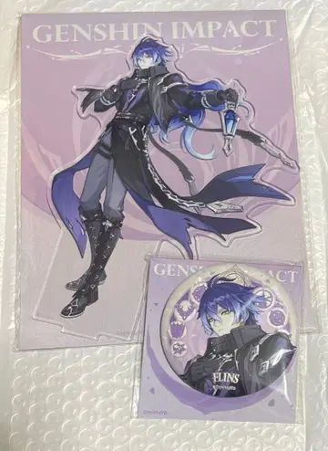 원신 스탠딩 아트 시리즈 아크릴 스탠드 캔뱃지 나도클라이 플린즈