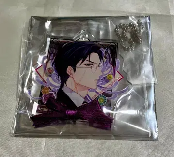 화려한 나의 일족 리본 타이 아크릴 플레이트 키체인 미야노모리 타다시 님