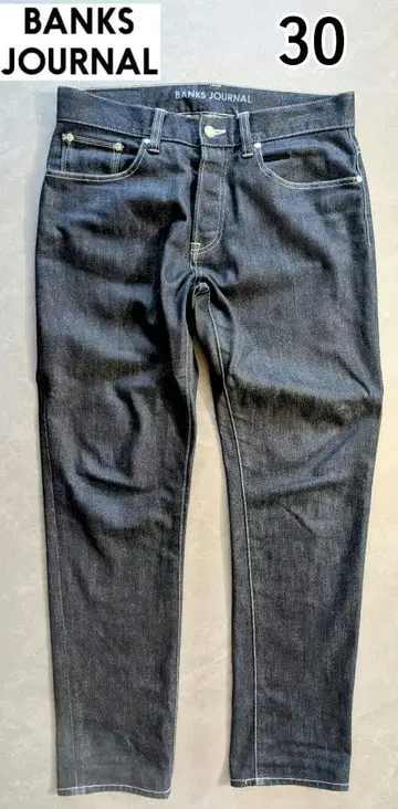 BANKS 데님 팬츠 화이트 스티치 BANKS M