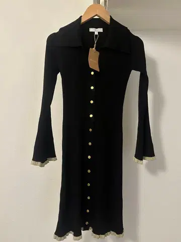 Rihoas 블랙 니트 원피스 사이즈 S