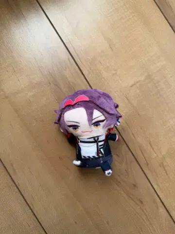 애니메이션 스타일 봉제 인형 보라색 와타라이 히바리