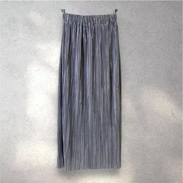 [새상품급] OLIVE des OLIVE 플리츠 스커트 롱 퍼플