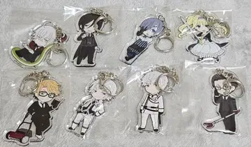 블랙 집사 픽시루! 아크릴 키링 8개 세트