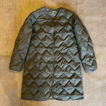 [새상품급] 유니클로 울트라 라이트 다운 릴랙스 코트 올리브 S