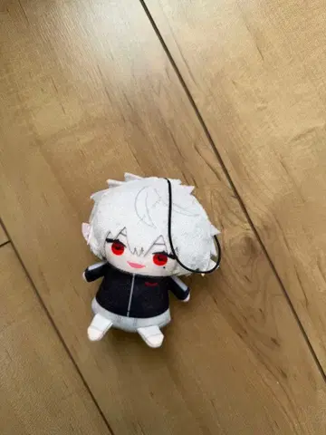 Vtuber 봉제 인형 화이트 헤어 빨간 눈 쿠츠하