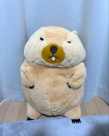 마모트 마모트 더 마모트 비버 봉제 인형 빅 크림색