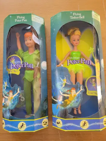 피터팬 팅커벨 인형 마텔사 2체 세트