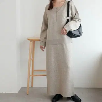 세트 니트 원피스