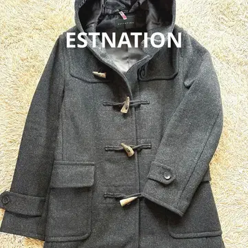 ESTNATION 남성용 코트 다크 그레이