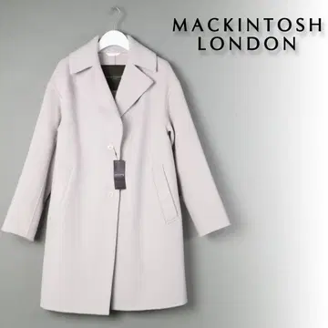 538 새상품 매킨토시 런던 소프트 울 모사 코트 롱 38
