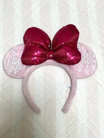 미니 마우스 디즈니랜드 머리띠 Christmas 2016