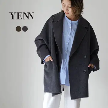 YENN (이엔) 더블 페이스 피 코트 이번 시즌 그레이