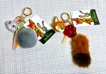 즉일 시마무라 닉 주토피아 입체 참 참 키링 꼬리