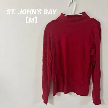 새상품급 [ M ] ST. JOHN'S BAY 귀여운 레드 터틀넥