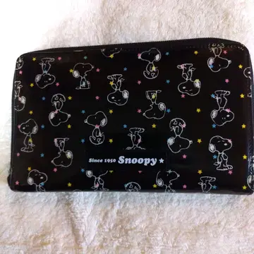 [미사용 새상품] 스누피 장지갑 통장 케이스 멀티 케이스 레어 레트로