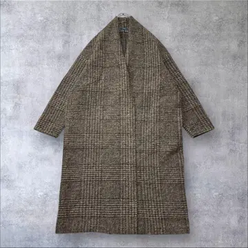 새상품급 쉽스 에어리 체크 롱 가운br