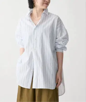 새상품 베르메이유 페예나 다소 나오코 코튼 보일 셔츠 화이트 A