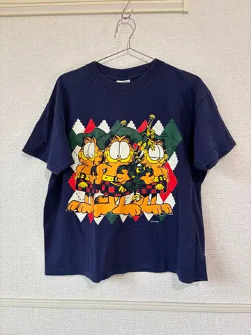 가필드 T셔츠 1995년 네이비 M Garfield 구제 의류