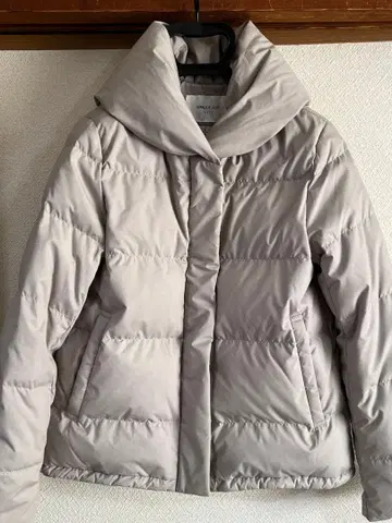 OPAQUE.CLIP 뮬러 다운 숏코트 베이지 M