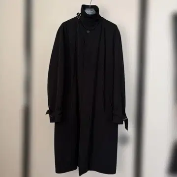 던힐 dunhill 블랙 롱 코트 하이넥 충전솜