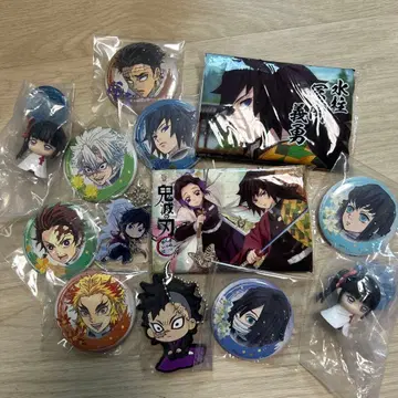 귀멸의 칼날 캔뱃지 아크릴 키링 묶음 판매