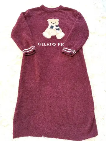 [ 새상품급 ] 젤라또피케 파우더 모티브 자카드 드레스 원피스 곰