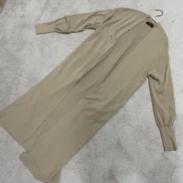 GREEN LABEL RELAXING 베이지 롱 가디건