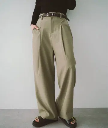 HANNE/원턱 와이드 슬랙스