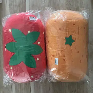 말랑말랑 귤 말랑말랑 딸기 봉제 인형 XL 프리미엄 2종