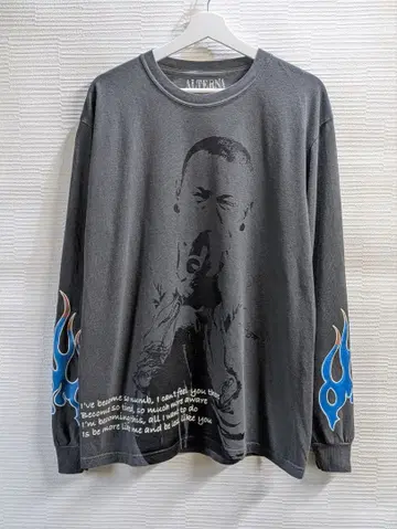 오더 제품 ALTERNNA 파이어 패턴 롱 T