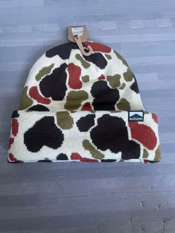 autumn 카모플라쥬 니트 모자