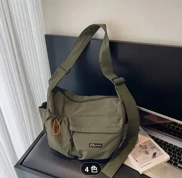 크로스 바디 숄더백 카키 대용량