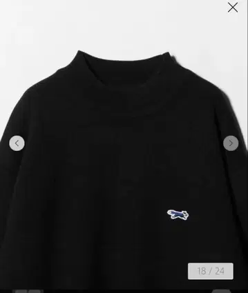 유나이티드 애로우즈 모크넥 니트 블랙 L