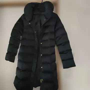 QUEENS COURT 다크 네이비 롱 다운 자켓