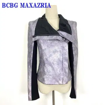 BCBGMAXAZRIA 자켓 라메 퍼플 XS C2803