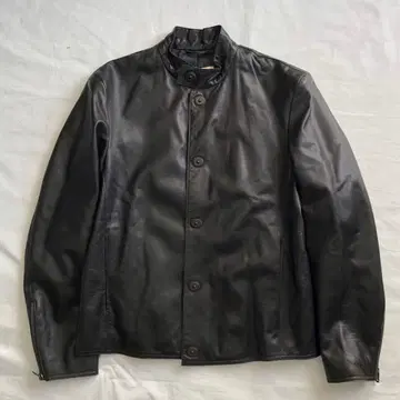 00s EMPORIO ARMANI leather jacket black