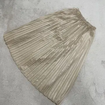 URBAN RESEARCH 베이지 플리츠 스커트 프리 사이즈